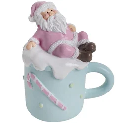Viter novogodišnji ukras šoljica pastel h9,2cm ( 046167 )
