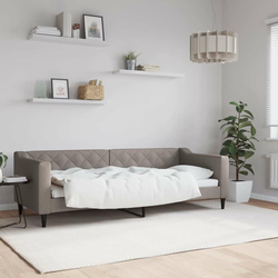 Vidaxl Raztegljiv kavč taupe 80x200 cm blago