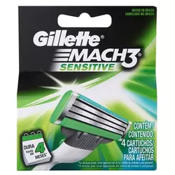 Gillette Mach 3 Sensitive zamjenske britvice 4 kom (Spare Blades) 4 kom