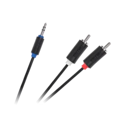 Priključni kabel 3,5-2RCA 5 m standard Cabletech