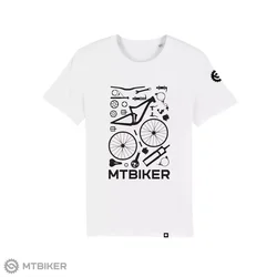 MTBIKER KOMPONENTY MTB majica, bela (2XL)