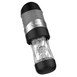 Nexus – Alpha Surge Masturbator with Rotation & Suction – Black