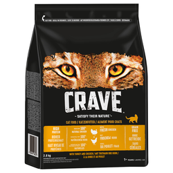 Crave Adult suha hrana za mačke s puretinom i piletinom - 2,8 kg