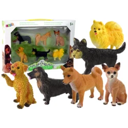slomart Set 6 Figuric Psov LEAN TOYS: Različne Pasme