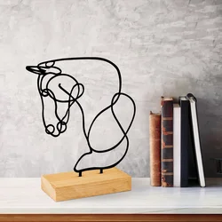 Atelier Del Sofa Dekorativna figura Equine, 26x8x17 cm, Crna