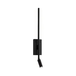 LED zidno svetlo TORCH LED/6W/230V + LED/3W crna