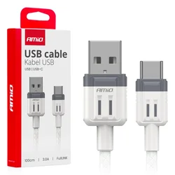 slomart AMiO USB-A - USB-C kabel, 3A, 100 cm