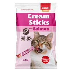 SANAL CREAM STICKS SALMON 5X15G