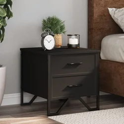 Vidaxl vidaXL Nočne omarice 2 kosa črne 40x30x40 cm, material na osnovi lesa