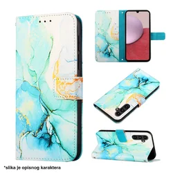 Maska za Honor 200 Smart/ X7c tirkiz na preklop Marble