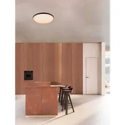 VOMOS PLAFONJERA/ZIDNA LAMPA LED /2700-3000K/55W/4760Lm/CRNA & WOOD