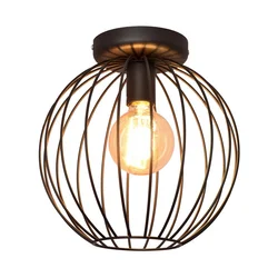 Plafonski luster MERCURE 1xE27/15W/230V, prečnik 30 cm, crni