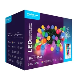Lampice za jelku sa 100 višebojnih LED 10m + dalj.