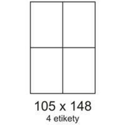 Etikete 105x148,5mm 4 etikete na list 100 listov Etikete