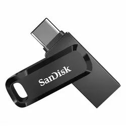 USB C & USB disk SanDisk 512GB Ultra Dual GO, 3.1/3.0, b do 150