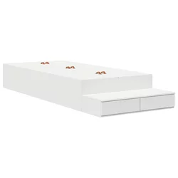 Krevet s ladicama s ladicama Bijelo 80 cm Konstruirano drvo