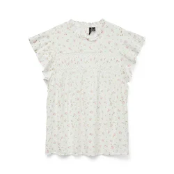 VERO MODA Bluza VMTRINE oliva/roza/bela