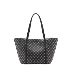 MANGO Nakupovalna torba PORTA temno modra / off-bela