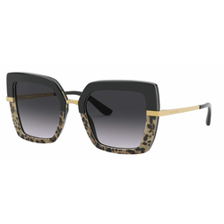 DOLCE & GABBANA Ženske sunčane naočare 0DG4373 32448G 52, Crno- braon