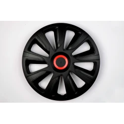 CAR 888 ACCESSORIES Univerzalne Ratkapne 16 Black/Red Abs Set