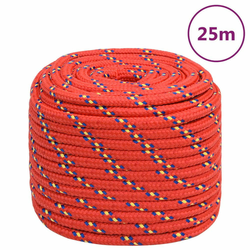 Brodski konop crveni 16 mm 25 m od polipropilena