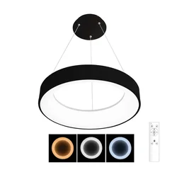 Brilagi - crni LED prigušiva luster na sajli LED/40W/230V 3000-6500K + daljinski upravljač
