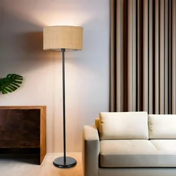 Aberto Design Podna lampa Hasir, 162 cm, E27, IP20, Crna