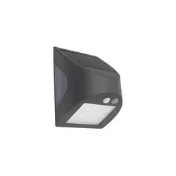 LED solarno zidno svetlo sa senzorom LED/3W/3,7V 1200 mAh IP54 antracit