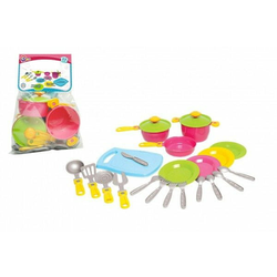 Teddies Komplet posode z desko za rezanje iz plastike v mreži