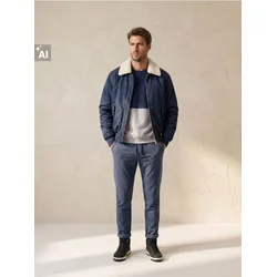 Sinsay - Jogger pantalone slim fit sa dodatkom viskoze - mornarsko