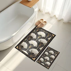 Lessentiel Maison Set prostirki za kupatilo Asr15, 2 dela, Crna