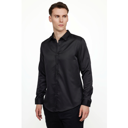 TUDORS Muška košulja Slim Fit crna