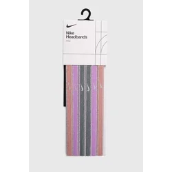 Naglavni trakovi Nike Swoosh 6-pack siva barva