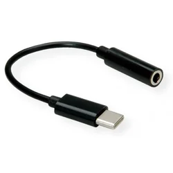 VALUE adapter USB tip C - 3,5 mm avdio, ST/BU, 0,13 m