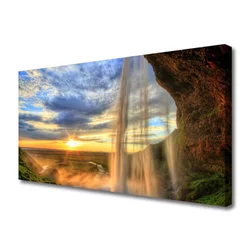 tulup.si Slika na platnu Slap landscape vode 140x70 cm