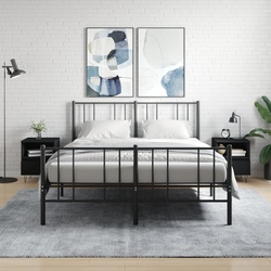 Noćni ormarići 2 kom crni 40x35x50 cm od konstruiranog drva