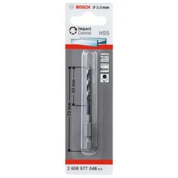 Bosch HSS spiralna burgija sa šestostranim prihvatom 3,0mm 3 x 33 x 72 mm ( 2608577048 )