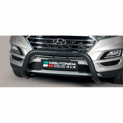 Misutonida Bull Bar O76mm inox crni za Hyundai Tucson 2018+ s EU certifikatom