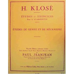 KLOSE: ETUDES DE GENRE ET DE MECANISME klarinet NOTE