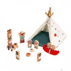Indijanski šator sa figurama 83146