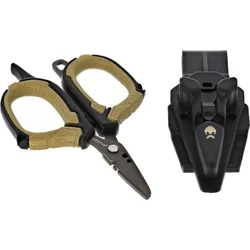 Westin BRAID SCISSORS INCL. SHEATH stainless Black/Sand 8.9cm