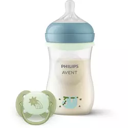 Philips Avent Set Flašica i cucla za bebe Natural Response Night SCD838/17, 260ml