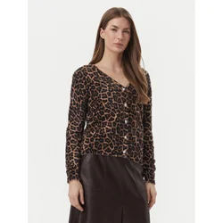 Morgan Pletena jopica 262-MLEA Rjava Slim Fit