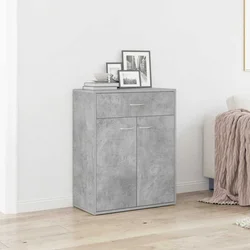 Komoda siva boja betona 60 x 30 x 75 cm od konstruiranog drva