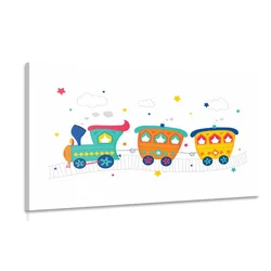 Slika pastelni vlakec - 150x100
