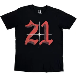 21 Savage Death Before Dishonor Daggers (Back Print) Black XL Majica