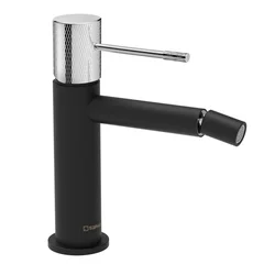SAPHO SOLARIS Samostoječa Črna Mat-Krom Bidetna Pipa 322mm