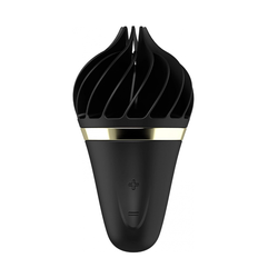 SATISFYER Stimulator za klitoris Sweet Treat, Silikonski, Crni