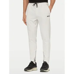 BOSS Spodnji del trenirke Toc Spin 50554379 Bela Regular Fit