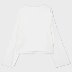 Cropp - Glatki džemper - white